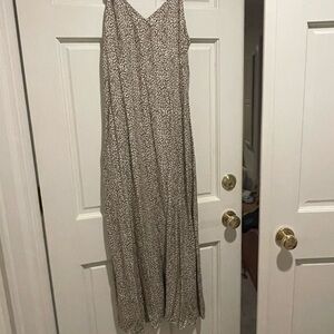 Jenni Kayne leopard Maxi Sundress with Spaghetti Straps